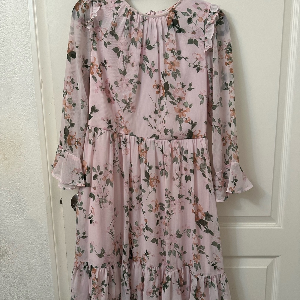 Calvin Klein Pink Floral Kids Dress